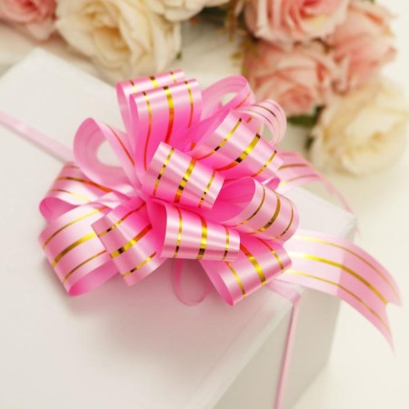 Bant-Shar No. 3 "Golden Strips", pink color-2