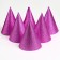 Carnival cap "Shine", set 6 pcs., Pink color