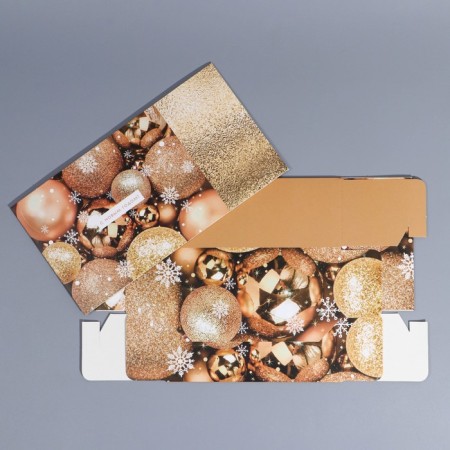 Box the team "New Year's balls", 20 x 15 x 8 cm, New Year-7