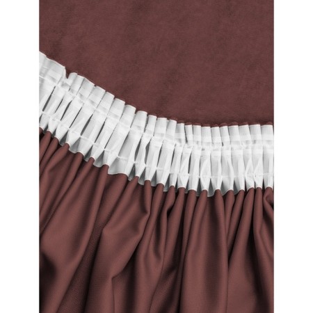 Set of curtains "Canvas", size 200x250 cm, 2 pcs, color drunk cherry-4