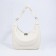 Lurch bag with lightning, external pocket, long belt, white color