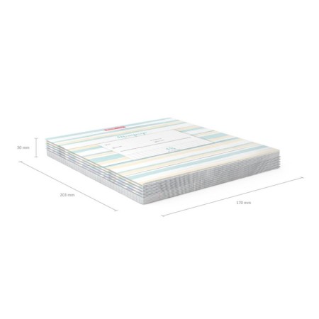 Notebook 18 sheets in the Erichkrause Optima Lines, covered cardboard, OFSET block, mix-9