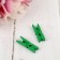 Set of decorative mini-trumpers "needlework" 18 pcs, green