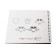 Sketchbook, square 190 x 190 mm, 20 sheets, on the crest, “kv!”, Cover coated cardboard, glossy lamination, block 120 g/m²