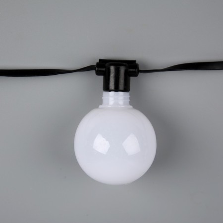 Smart garland "thread" 6 m with nozzles "Balls", IP20, dark thread, 20 LED, glow RGB, USB-7