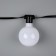 Smart garland "thread" 6 m with nozzles "Balls", IP20, dark thread, 20 LED, glow RGB, USB