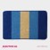 House rug of the share "Leaves", 40 × 60 cm, blue color