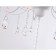 Suspended chandelier with lampshade and crystal Ambrella Light, Modern, TR4603, 5HE27, white color