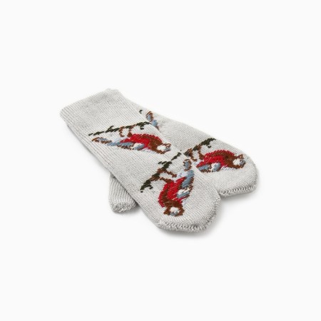 Mittens female, dark gray color, size 18