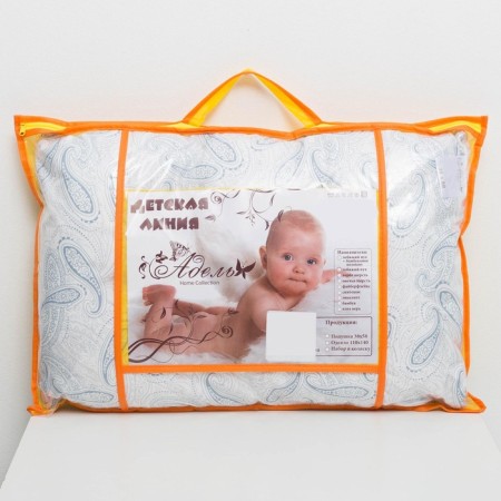 Adele pillow, 38x58 cm, color mix, swan fluff, tick-2