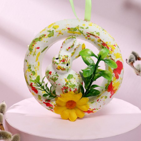 Decorative Easter suspension "Bunny" 3 × 12 × 12 cm