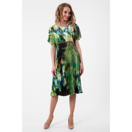 Women's dress, size 44, green color-2