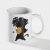 Homeleon mug ceramic shade “Dream and smile”, 350 ml, white color