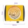 Electric tile KitFort KT-178, 1000 watts, 1 burner, yellow-black