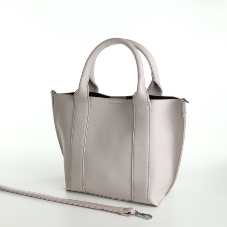 Bag Women's Tout with zipper, gray color-5