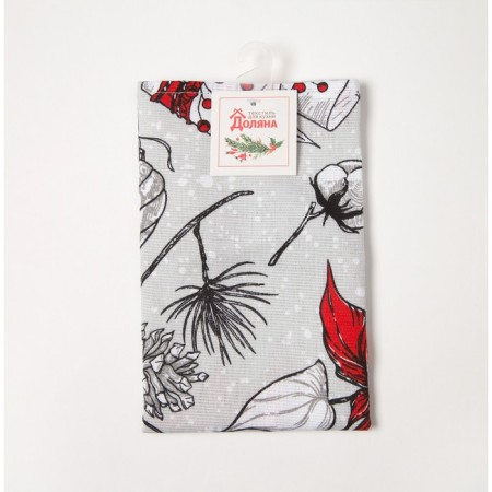 Towel "Dolyana" New Year's mood 40x70 cm, 100% cotton, 164 g/m2-4