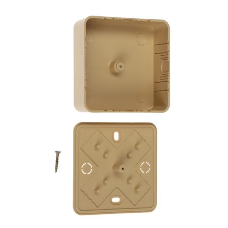 Single box for the cable channel Ural Pak, 75x75x28, IP40, Light Wood, KR-513130075-1