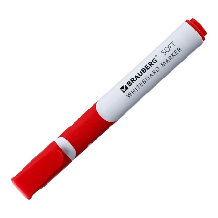 A set of markers for boards 4 colors, Brauberg Soft 5.0 mm, rubber insert-4