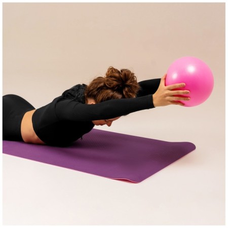 Yoga ball, 25 cm, 100 g, pink color-5