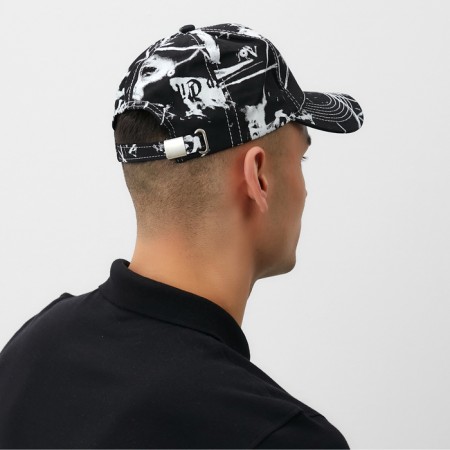 Minaku cap, black and white color, size 58-5