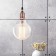 Lamp E27, wire 1 m, color pink gold
