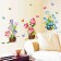 Plastic sticker interior "flowers in pots" 50x70 cm