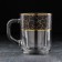 Glass mug "Marble. Black ", 200 ml