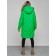 Coat insulated winter female, size 42, green color