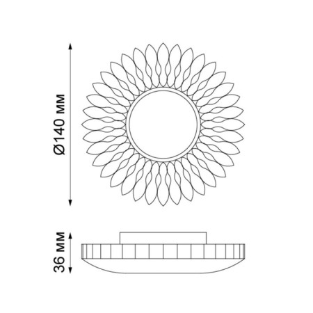 Lamp Pattern, 50 W, GU10, white color, D = 65mm-2