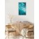 Carty clock is wall-mounted, interior "sea", 35 x 60 cm, on canvas, silent