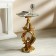 Decorative table "Flower" gold 45x45x82 cm