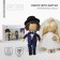 Sewing kit. Interior dolls "Bridegroom and Bride", 30 cm