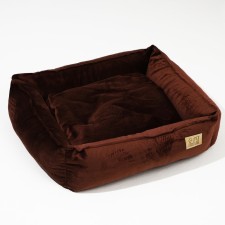 Lynchik for cats and dogs velor Pet Lab, 45 x 40 x 15 cm, dark brown
