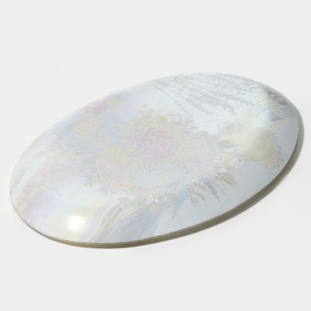 Glass Serving Oval Dolyana "Spring Romance", 29.5 × 20.3 × 2.1 cm-3