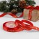 A satin ribbon with a new year, 15 mm, 23 ± 1 m, red/gold No. 026