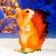Garden figure "Squirrel with a bump" 13 × 18 × 28cm