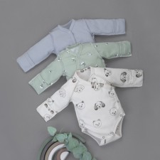 Боди детское KinDerLitto «Мягкий хлопок», с длинным рукавом, рост 68-74 см, 3 шт
