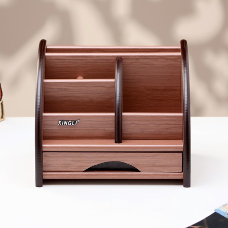 Organizer 5 sections, 1 sliding box, a series of ash shimo dark with Kant Dark, 16*20.5-1