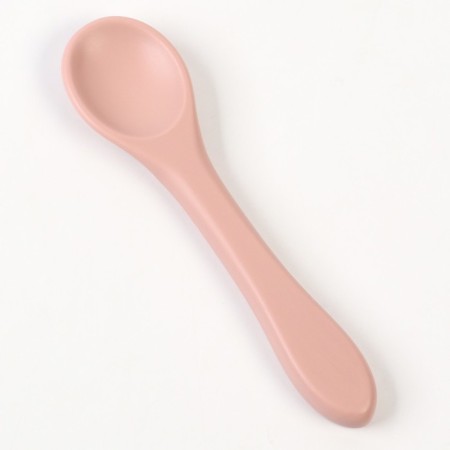 Children's spoon for feeding M&B (silicone), dusty rose-5