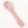 Children's spoon for feeding M&B (silicone), dusty rose