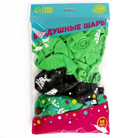 Shar Latex 12 "" February 23 ", Funny, 50 pcs.-2