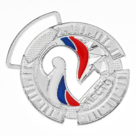Prize medal 195 diam 3.5 cm. 2 place, tricolor. Color ser. Without a tape-3