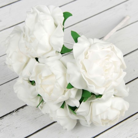 Bouquet "Volumetric Flower" 7 flowers, white