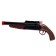 The gun "double -barreled", with sleeves, shoots soft bullets