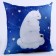 New Year's pillow Square "Bear and Baby", for the New Year