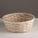 Kashpo wicker, d25xh10cm, white, bamboo