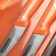 A set of kitchen supplies, 5 objects: knives 7.5 cm, 12.5 cm, 17.5 cm, scissors, board 29 × 20 cm, color mix