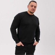 Male jumper, black color, size 56 (4xl)