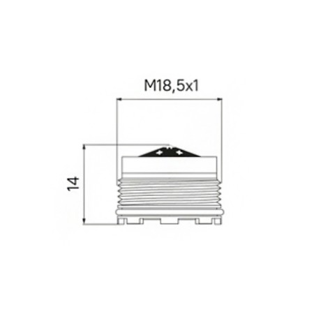 IDDIS 996P18B3SM, external thread, D = 18 mm, ABS plastic-9