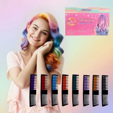 Loars for hair with a comb, set of 10 colors